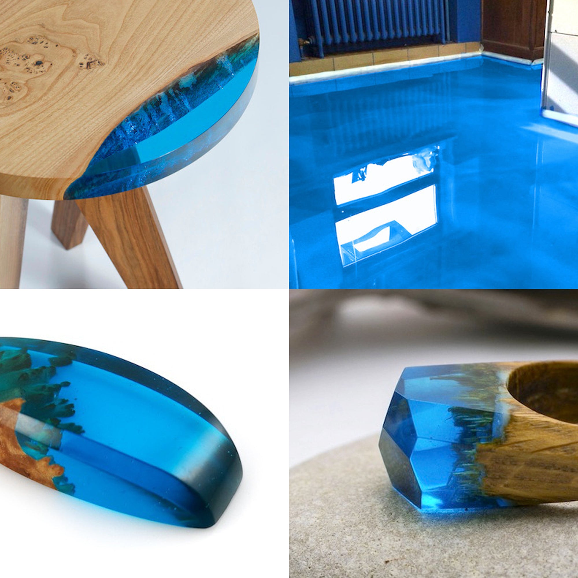 Woodberg - Farbe Fusion Blue Resin Pigment | صبغة ريزن سائلة لون أزرق 35 مل