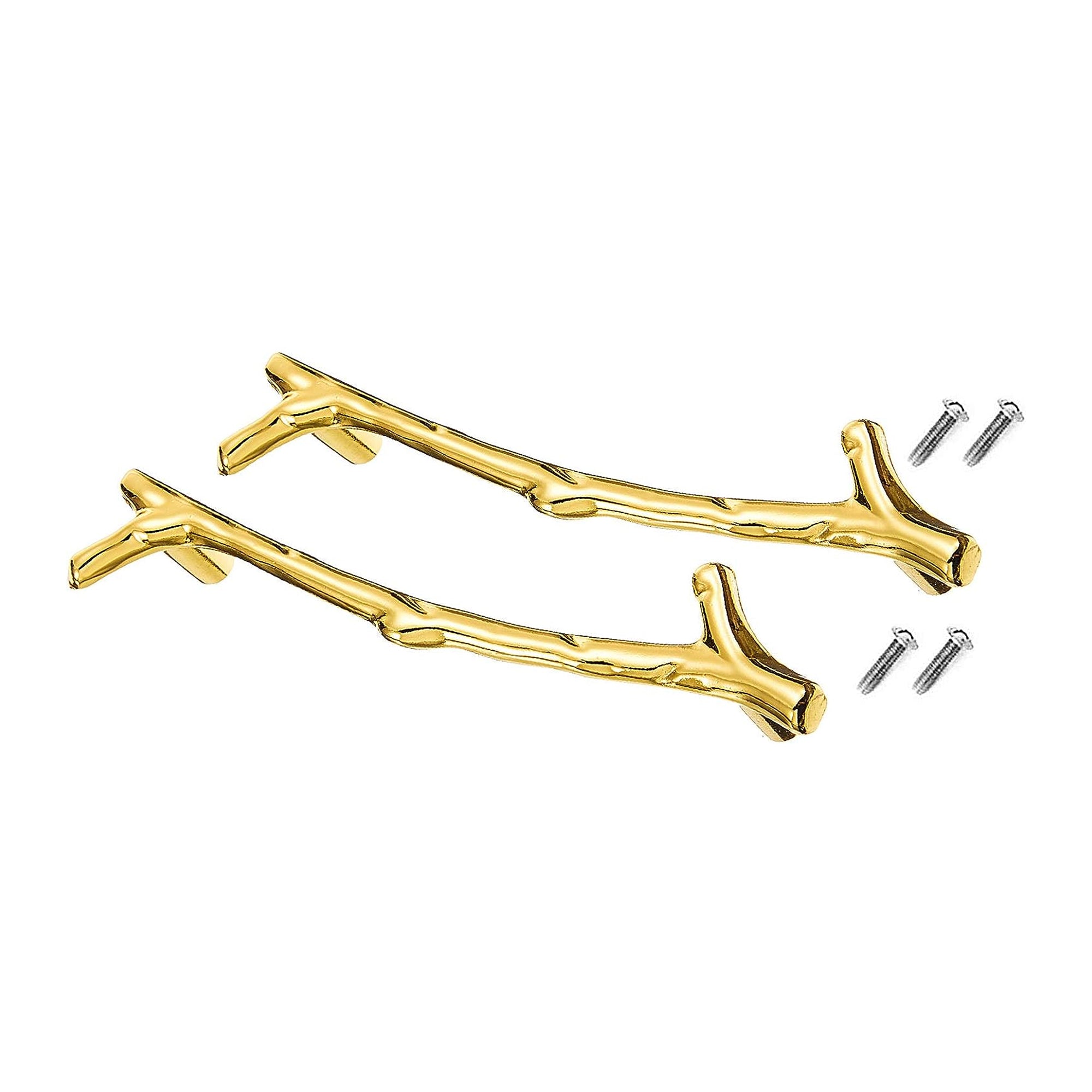 Woodberg - ايدين لصواني الايبوكسي ريزن شكل غصن شجرة لون ذهبي 15 سم