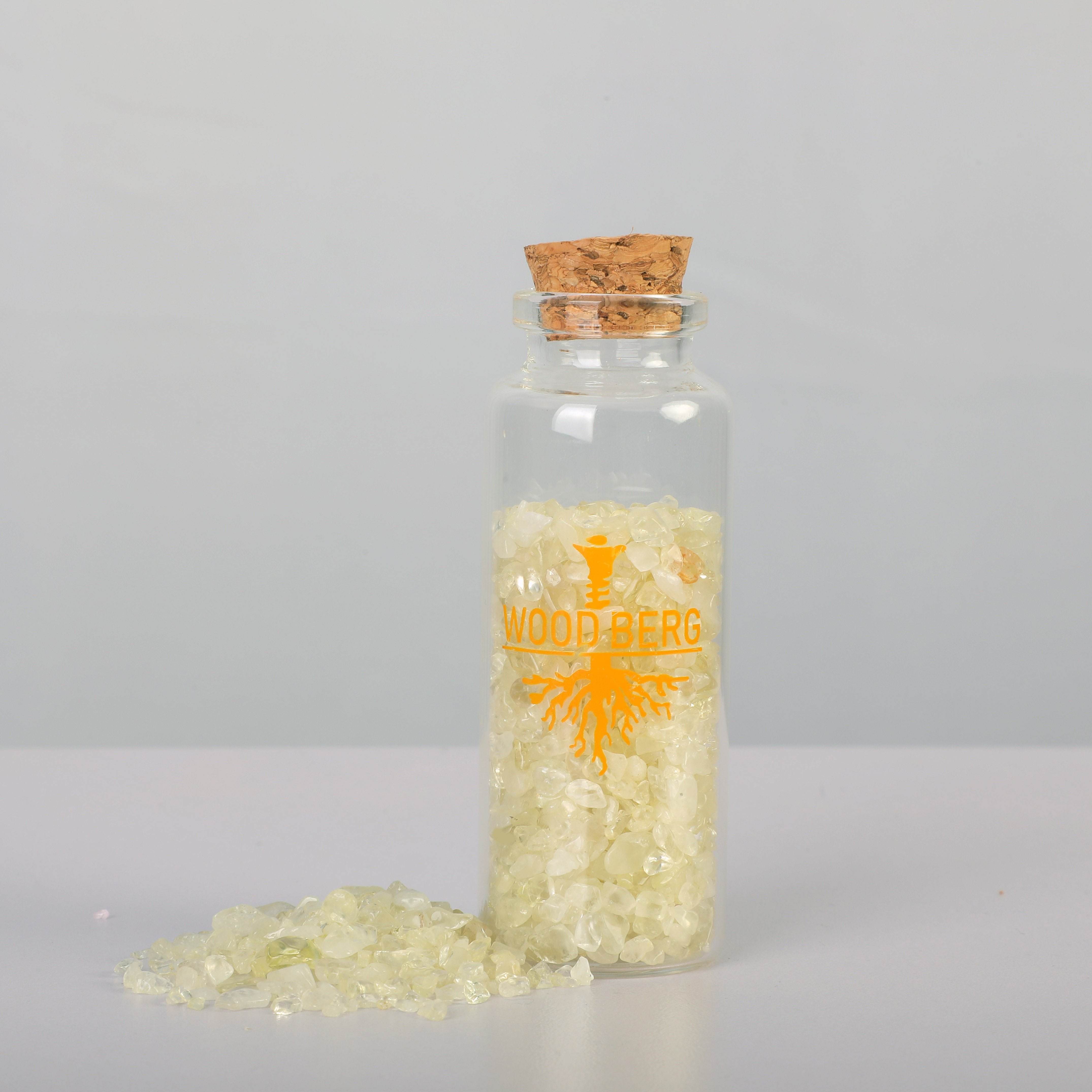 Woodberg - احجار كريستال جيود طبيعية لون ابيض لؤلؤي