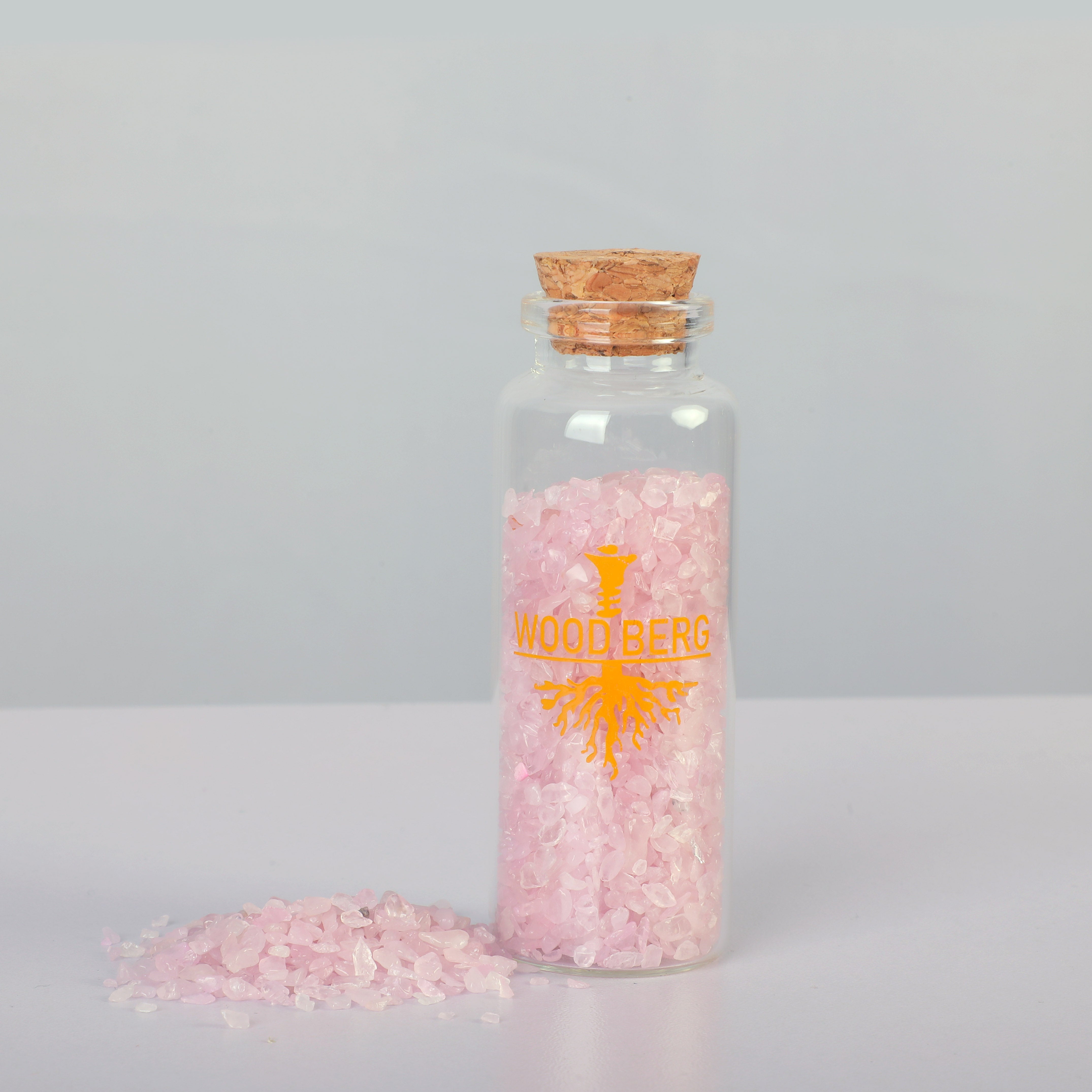 Woodberg - احجار كريستال جيود طبيعية لون وردي بارد