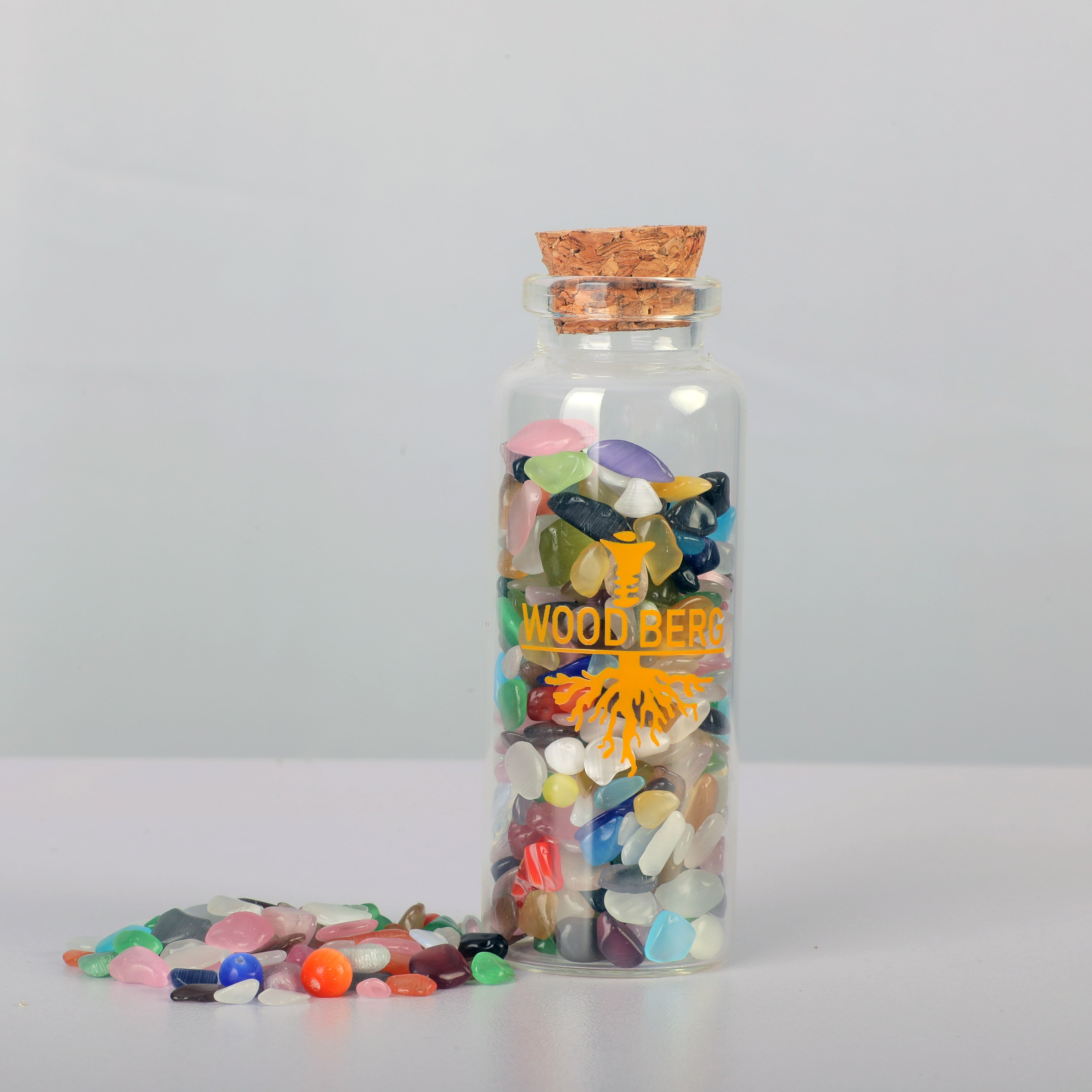 Woodberg - احجار كريستال جيود طبيعية ليلكي دروبس الوان عديدة