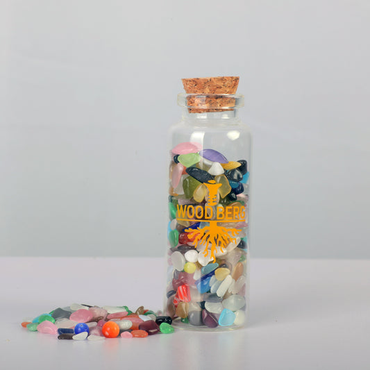 Woodberg - احجار كريستال جيود طبيعية ليلكي دروبس الوان عديدة