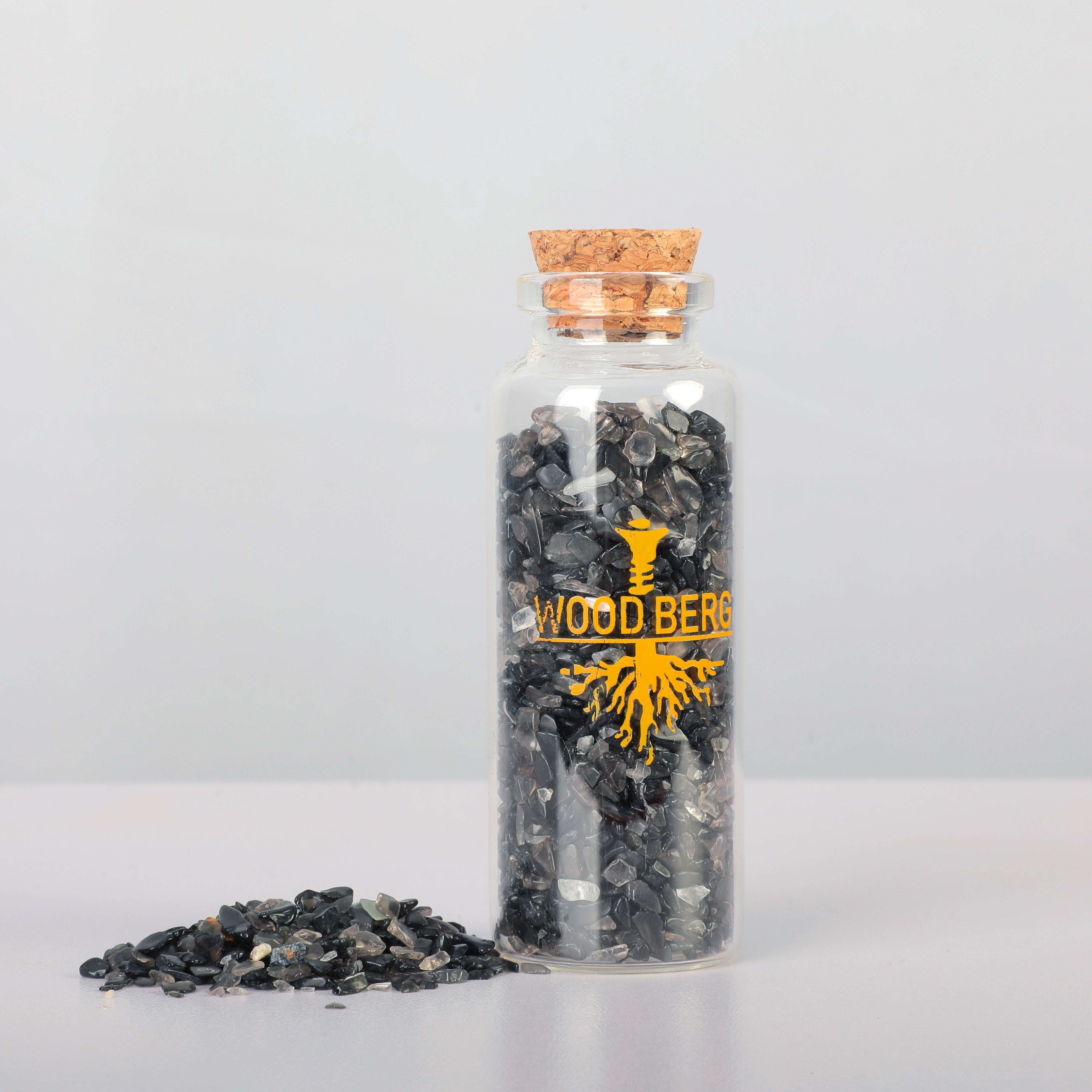 Woodberg - احجار كريستال جيود طبيعية لون اسود