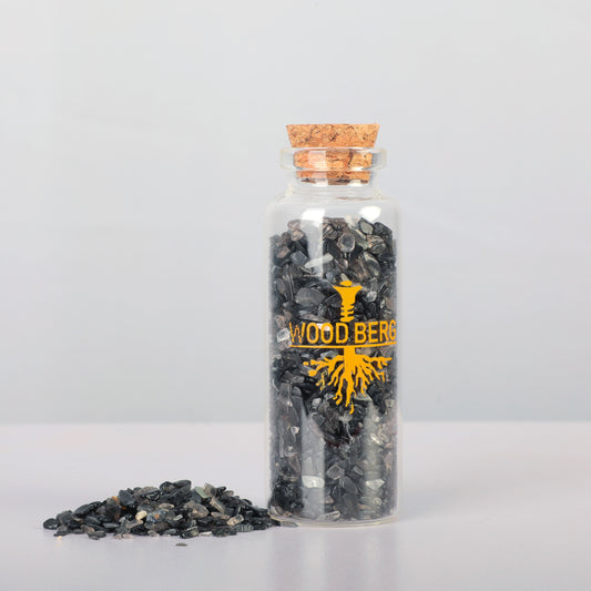 Woodberg - احجار كريستال جيود طبيعية لون اسود