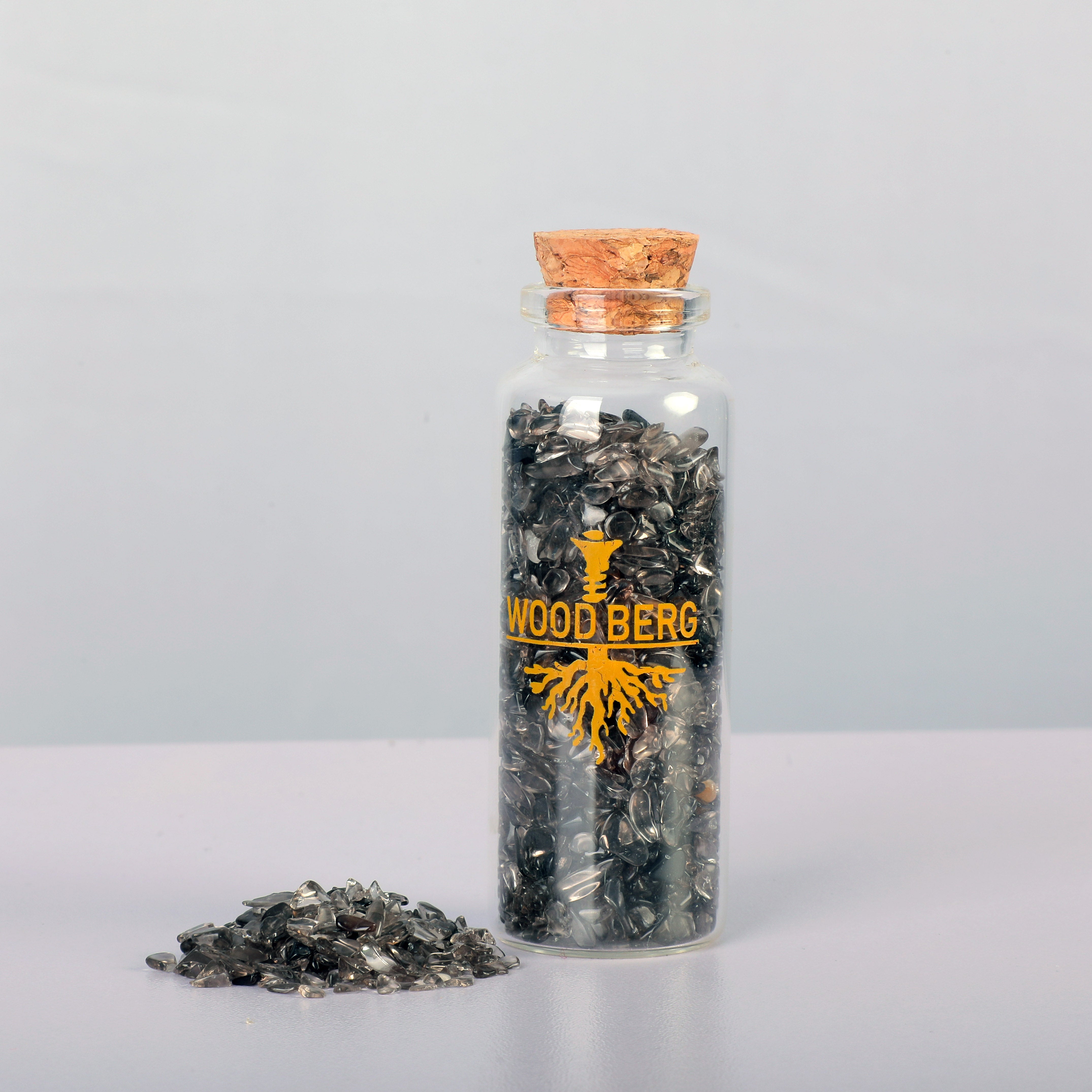 Woodberg - احجار كريستال جيود طبيعية لون سكني شفاف