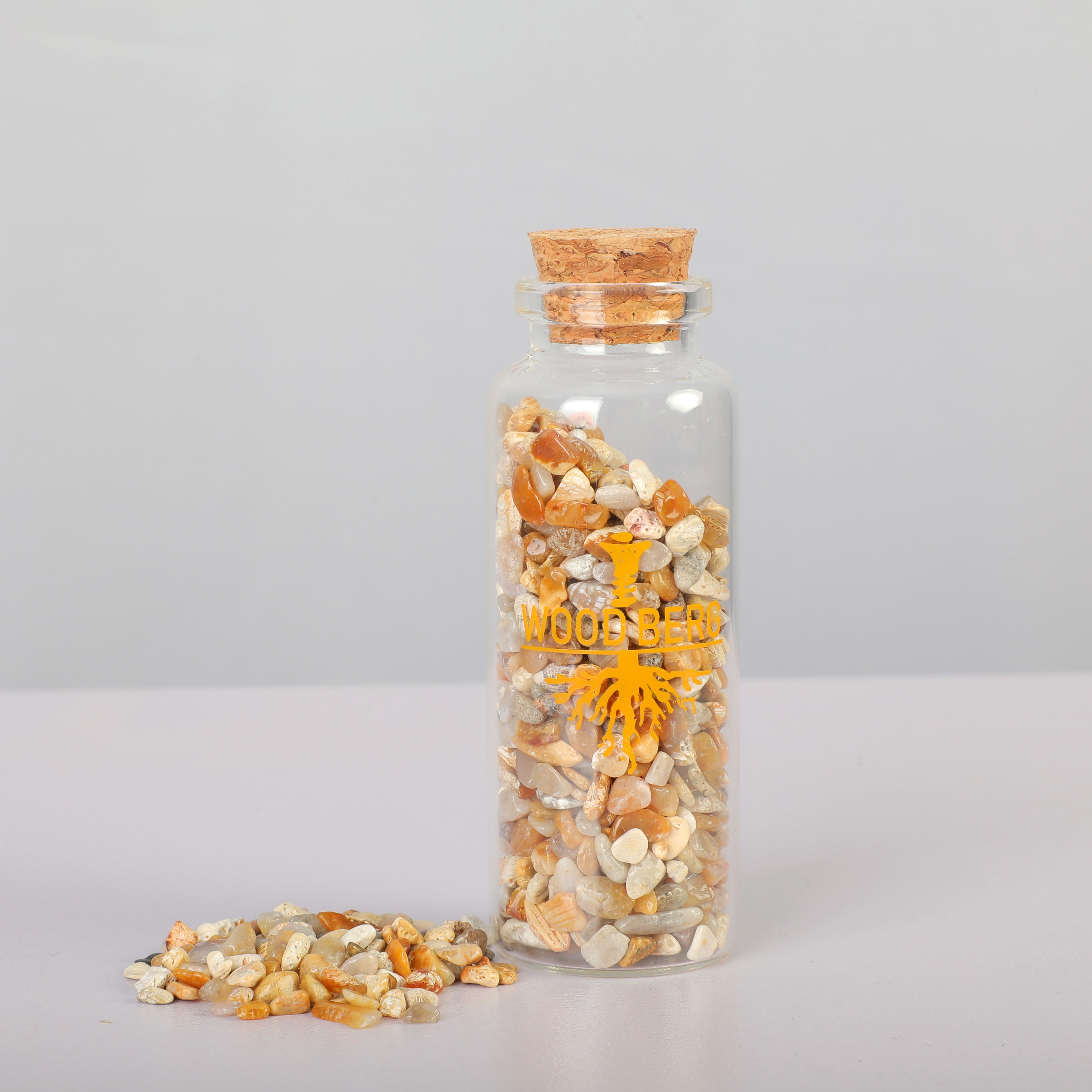 Woodberg - احجار كريستال جيود طبيعية لون بني بحري