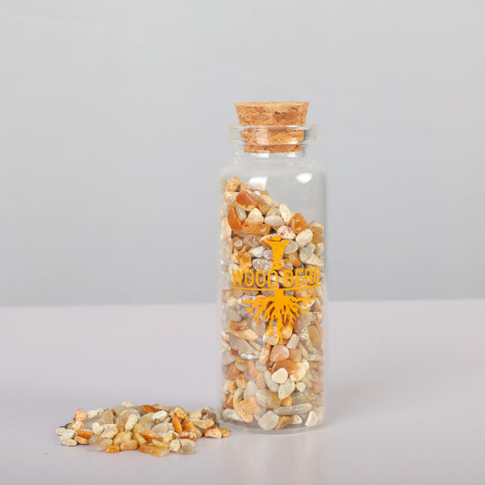 Woodberg - احجار كريستال جيود طبيعية لون بني بحري