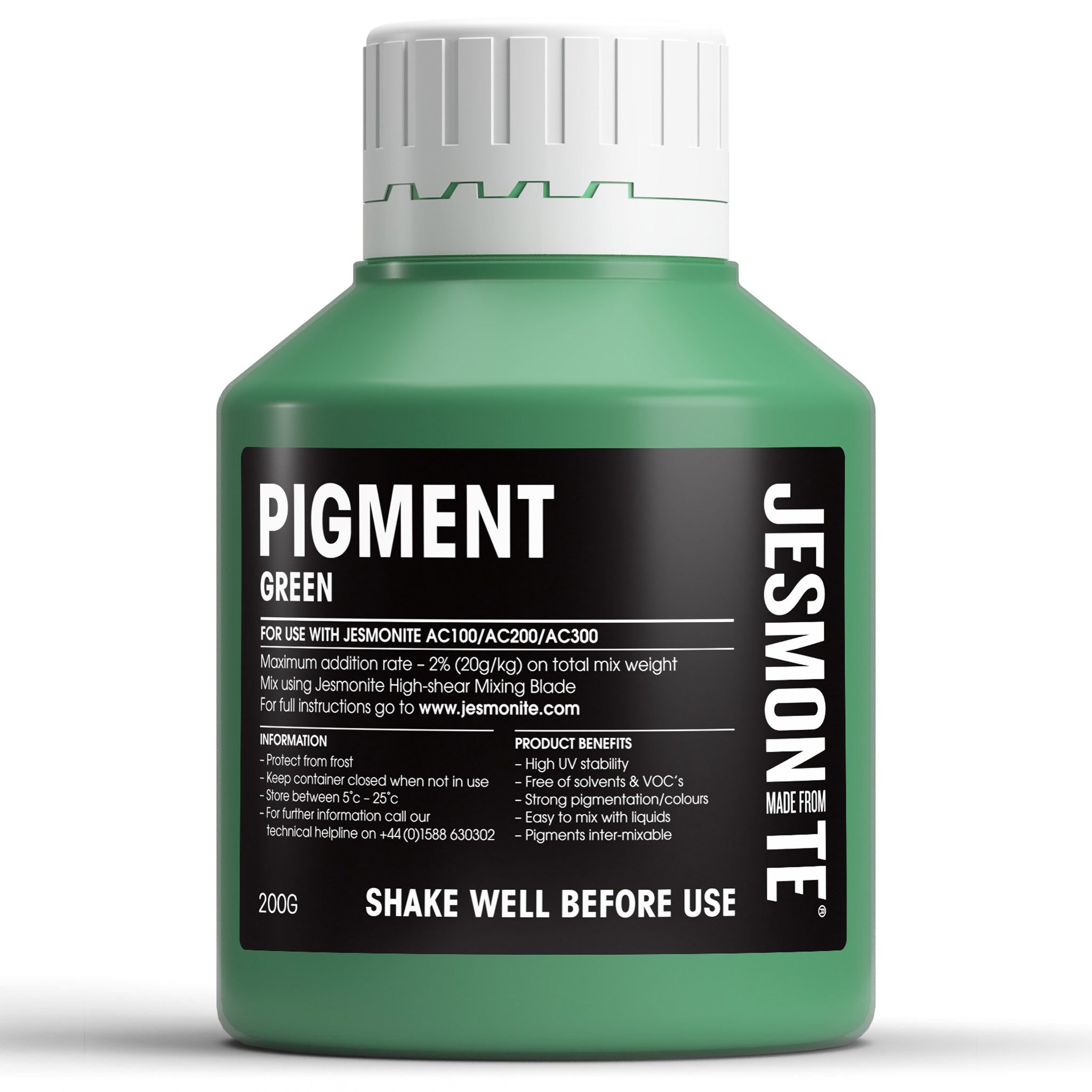 Woodberg - صبغة جيسمونايت لون اخضر فاقع 200 غرام