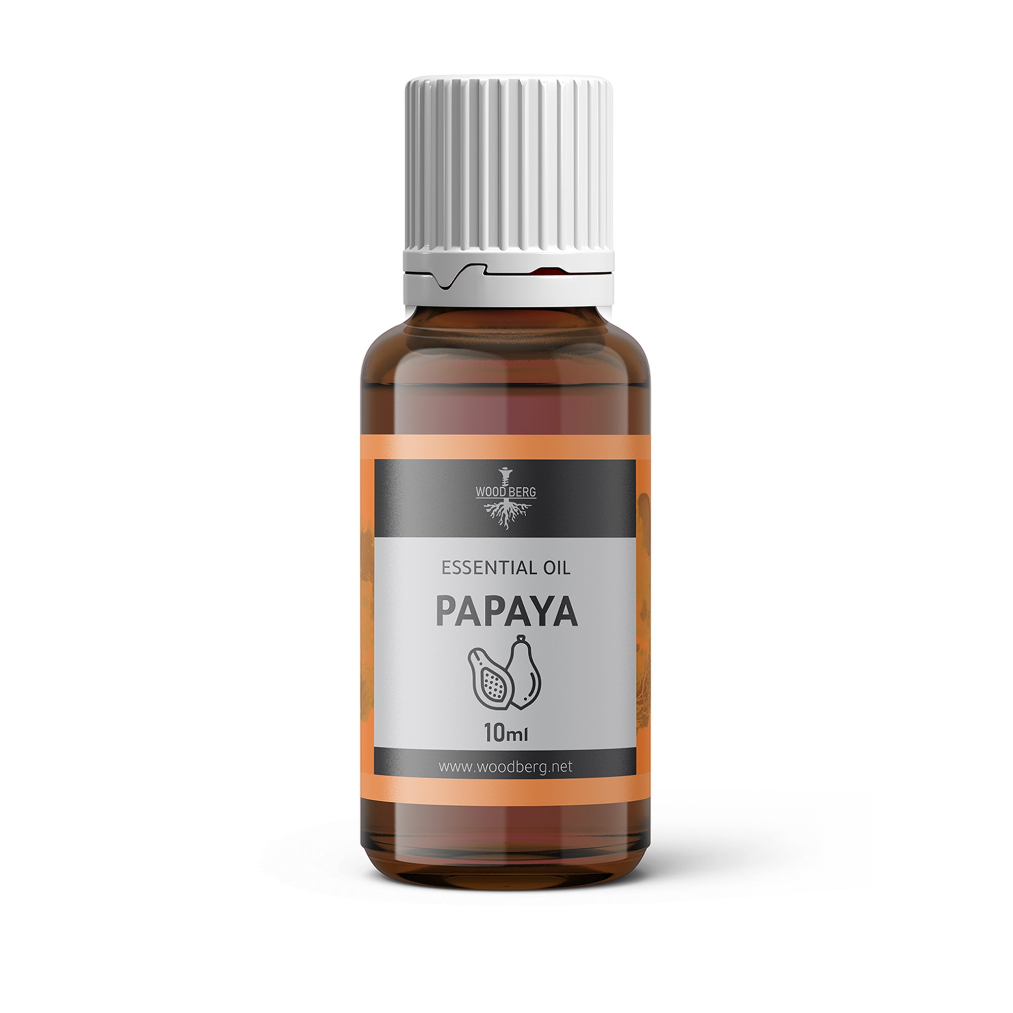 Woodberg - زيت عطري أساسي فرنسي مركز 100% برائحة فاكهة البابايا 10 مل