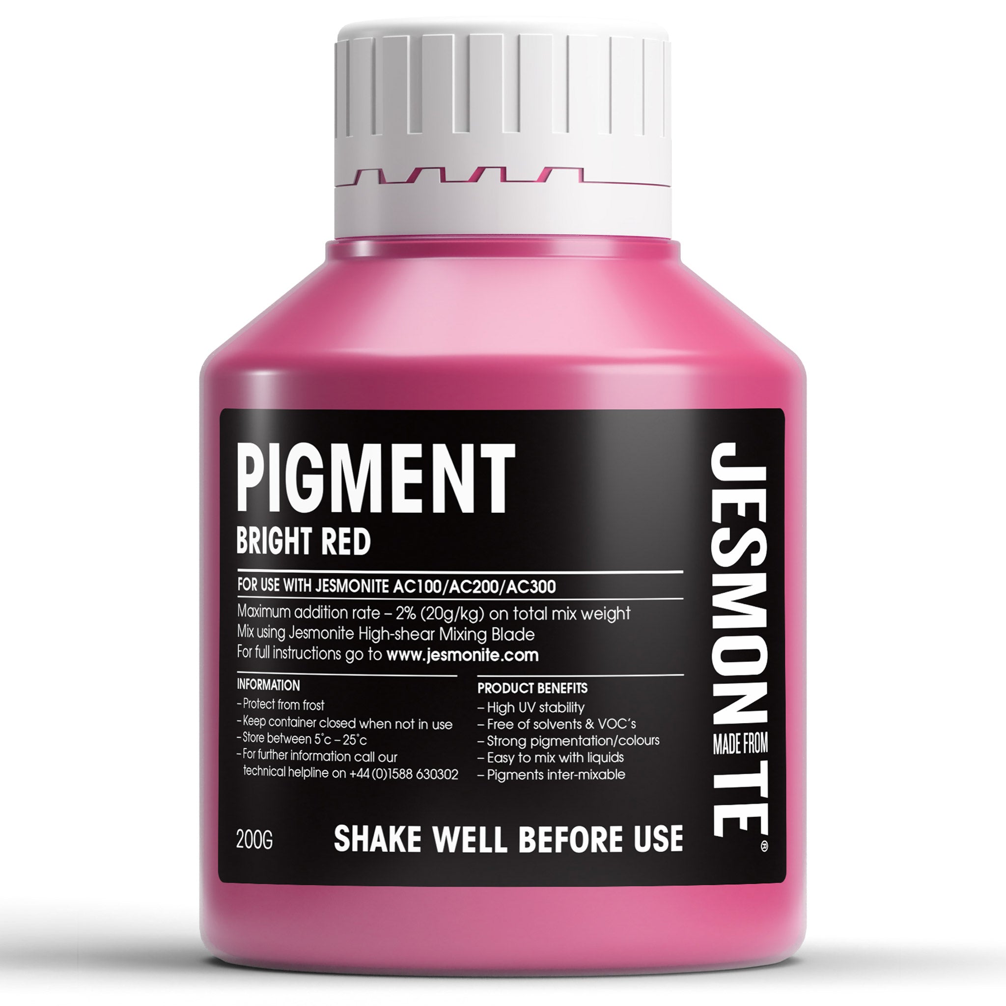 Woodberg - صبغة جيسمونايت لون احمر فاقع 200 غرام