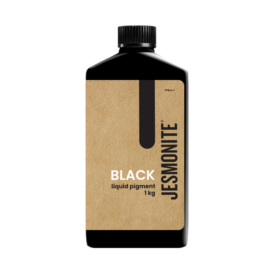 Woodberg - صبغة جيسمونايت لون اسود 1 لتر | Jesmonite Black 1 Liter