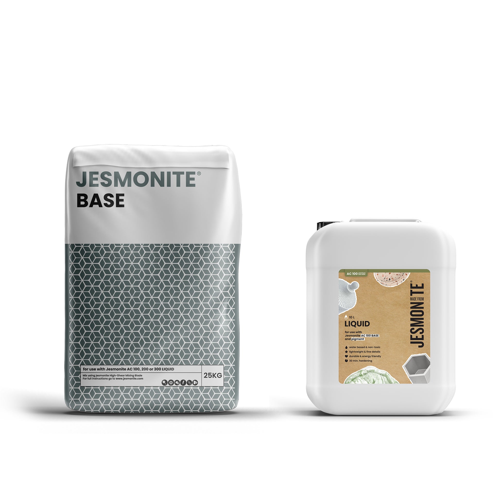 Jesmonite Base AC100 2,5 kg – den pulverbaserade komponenten för att Jesmonite Base AC100 2,5 kg – den pulverbaserade komponenten för att