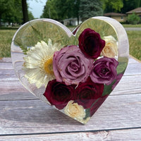 Woodberg - قالب سيليكون رأس قلب كبير لصب الورد بالريزن و الجيسمونايت جودة عالية جداً 