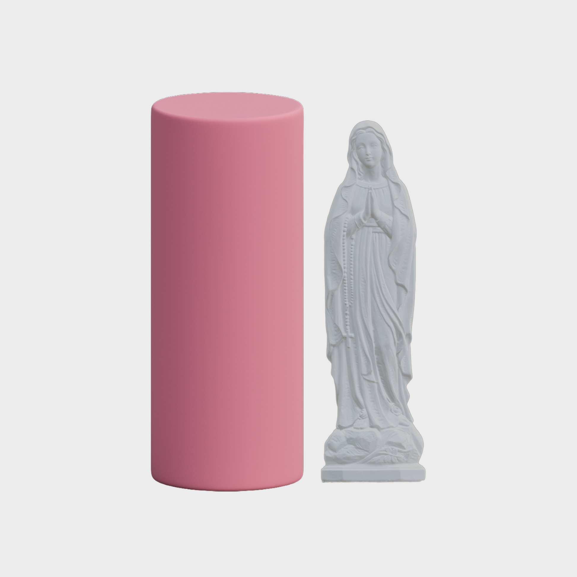 قالب سيليكون مريم العذراء للشمع و الريزن و الجيسمونايت