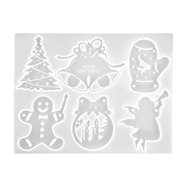 Woodberg - قالب سيليكون 3 قطع (20 تصميم) توزيعات عيد الميلاد المجيد الكريسماس للريزن 