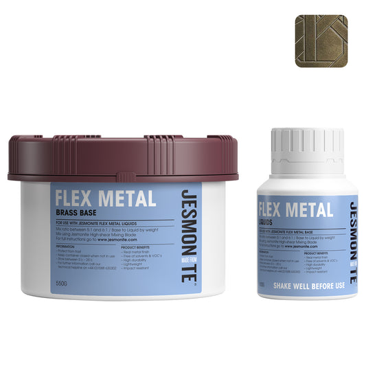 Woodberg - جل فلكس تأثير معدني نحاسي اصفر ميتاليك 650 غرام - AC730 Flex Metal Brass Gel Coat 